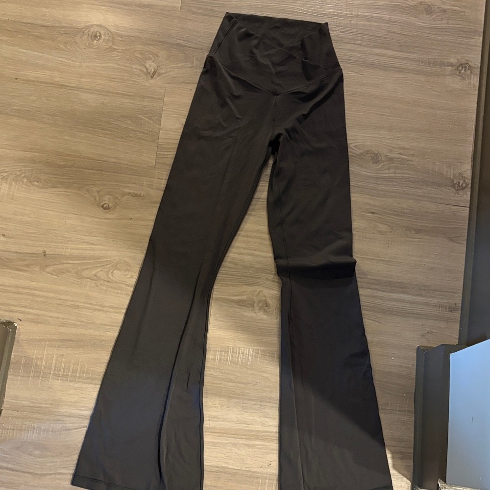 Aerie Dark Grey Flare Pants